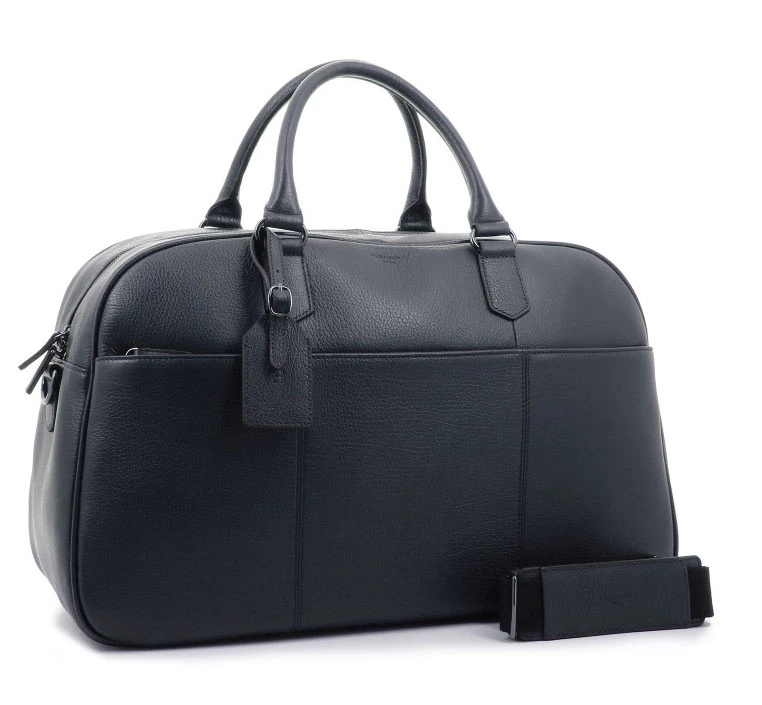 Hexagona Sac De Voyage Cuir Vachette Marine " 135732 "