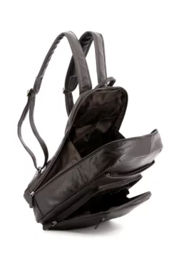 Hexagona Sac à Dos Cuir Vachette Marron " 461351 " -Hexagona Soldes Boutique saca dos marron 461351 ouvert 057037100 1715 17102019