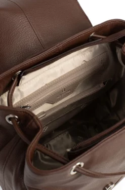 Hexagona Sac à Dos En Cuir De Vachette Chocolat " 465013 "