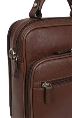 Hexagona Sacoche Cuir Vachette Chocolat " 461831 " -Hexagona Soldes Boutique sacoche cuir chocolat hexgona 461831 1 042211800 1825 16052022