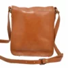 Sacoche Cuir Vachette Cognac " MILANO " -Hexagona Soldes Boutique sacoche cuir cognac milano dos 001585200 1117 15052017