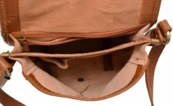 Sacoche Cuir Vachette Cognac " MILANO " -Hexagona Soldes Boutique sacoche cuir cognac milano ouvert 018955200 1117 15052017