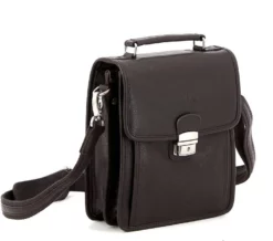 Hexagona Sacoche Cuir Vachette Marron " 463892 " -Hexagona Soldes Boutique sacoche cuir marron 463892 biais 092365600 1717 17102019