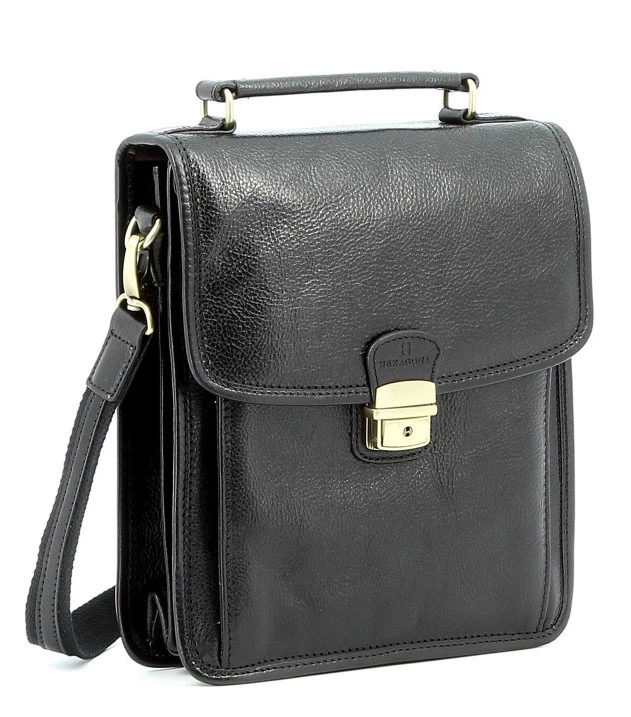 Hexagona Sacoche Cuir Vachette Noir " 111943 " 4 Hexagona Sacoche Cuir Vachette Noir " 111943 " – Image 2