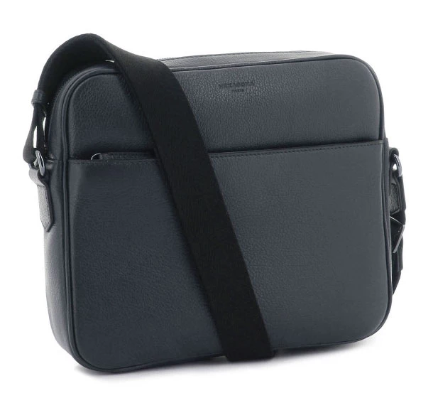 Hexagona Besace Cuir Vachette Grain Buffle Marine " 135727 " 3 Hexagona Besace Cuir Vachette Grain Buffle Marine " 135727 "