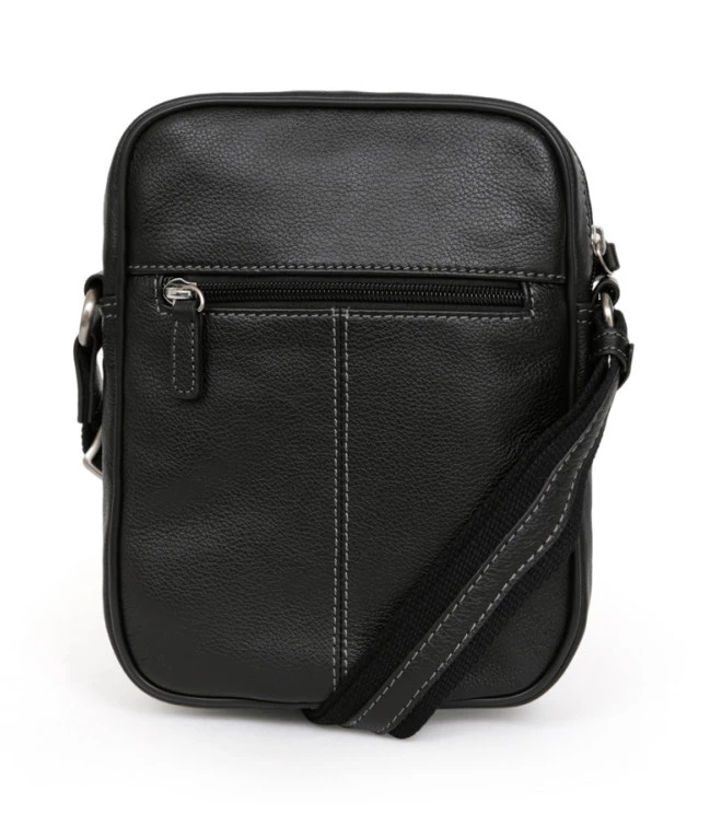 Hexagona Sacoche En Cuir De Vachette Noir " 462697 " 7 Hexagona Sacoche En Cuir De Vachette Noir " 462697 " – Image 5