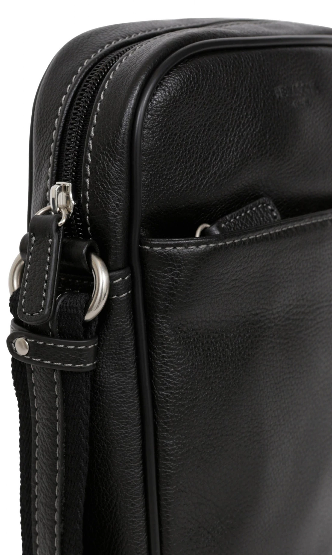 Hexagona Sacoche En Cuir De Vachette Noir " 462697 " 4 Hexagona Sacoche En Cuir De Vachette Noir " 462697 " – Image 2