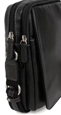 Hexagona Sacoche En Cuir De Vachette Noir " 463956 " -Hexagona Soldes Boutique sacocheencuirdevachette463956 noir 3 045421000 1628 12032021