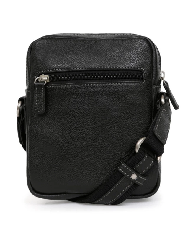 Hexagona Sacoche En Cuir De Vachette Noir " 463993 " 5 Hexagona Sacoche En Cuir De Vachette Noir " 463993 " – Image 3