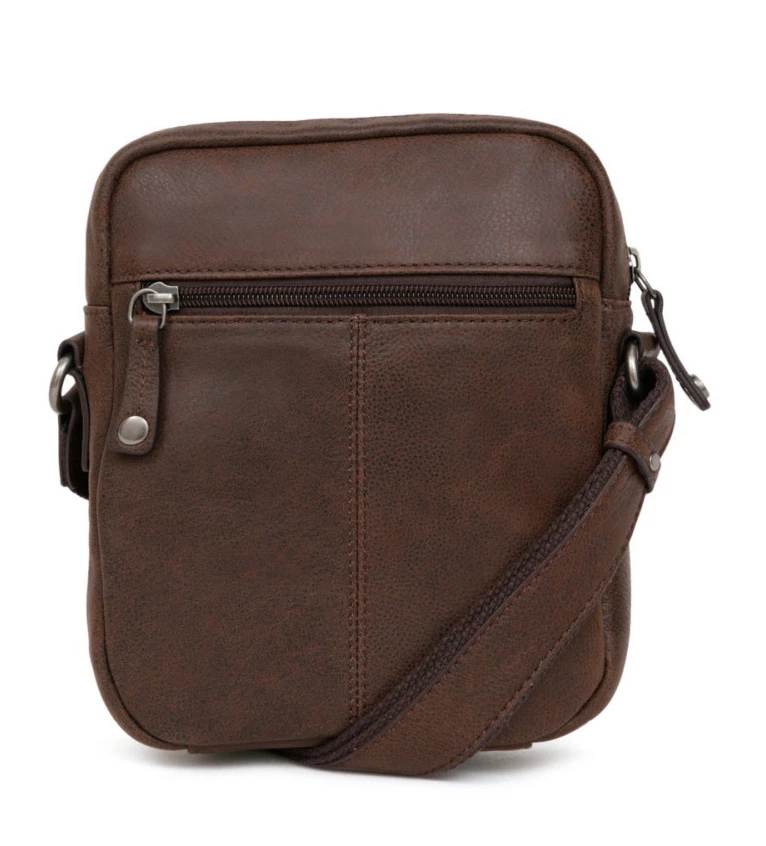 Hexagona Sacoche Cuir Vachette Vieilli Marron " 666175 " 4 Hexagona Sacoche Cuir Vachette Vieilli Marron " 666175 " – Image 2