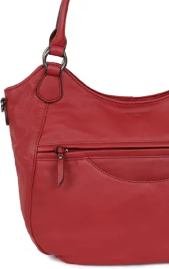 Hexagona Sac Porté Travers En Cuir De Vachette Carmin " 416557 " -Hexagona Soldes Boutique sacporteepaule2ansesa4encuirdevachette416557 carmin 4 074663900 1606 12032021