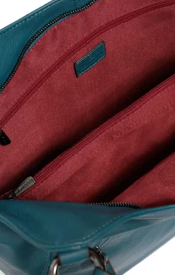 Hexagona Sac Porté Travers En Cuir De Vachette Petrole " 416557 " -Hexagona Soldes Boutique sacporteepaule2ansesa4encuirdevachette416557 petrole 5 033074600 1519 12032021