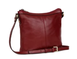 Hexagona Sac Porté Travers En Cuir De Vachette Carmin " 113032 " -Hexagona Soldes Boutique sacportetraversencuirdevachette113032 carmin 2 049912200 1606 12032021