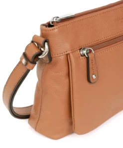 Hexagona Sac Porté Travers En Cuir De Vachette Tan " 464778 " -Hexagona Soldes Boutique sacportetraversencuirdevachette464778 tan 3 021630100 1536 12032021