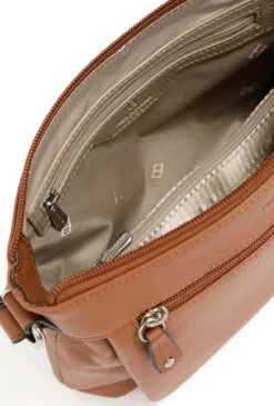 Hexagona Sac Porté Travers En Cuir De Vachette Tan " 464778 " -Hexagona Soldes Boutique sacportetraversencuirdevachette464778 tan 4 088498900 1536 12032021