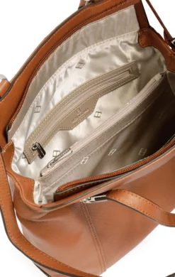 Hexagona Sac à Dos En Cuir De Vachette Tan " 462107 " -Hexagona Soldes Boutique sactransformableencuirdevachette462107 tan 5 014545500 1536 12032021