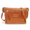 Sac Travers Cuir Femme Cognac " M 100-04 " -Hexagona Soldes Boutique sactraverscuirmayline 10004 cognac 032119000 1548 29082022
